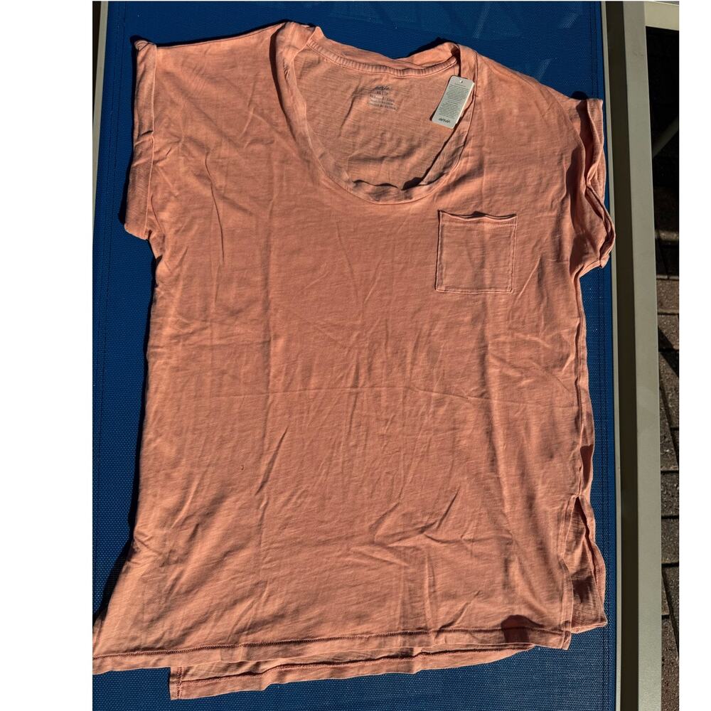 Aerie Oversized Pocket T-Shirt XS NWT Peach Soft Slouchy Lightweight Tee